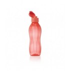 "Эко-бутылка" (500мл) с клапаном в коралловом цвете И68